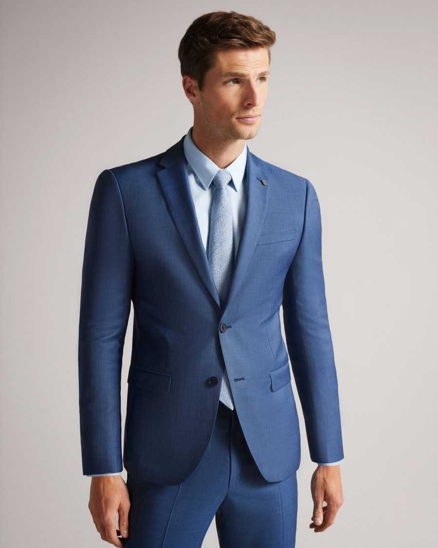 Ted Baker Camdejs Slim Light Blue Suit Jacket Light Blue | 32604-MQFX