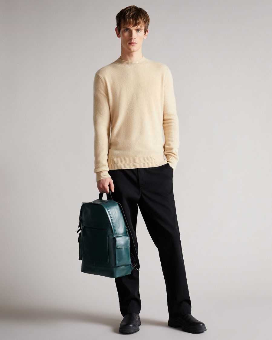 Ted Baker Chaplin Cashmere Crew Neck Jumper Beige | 67432-SITB