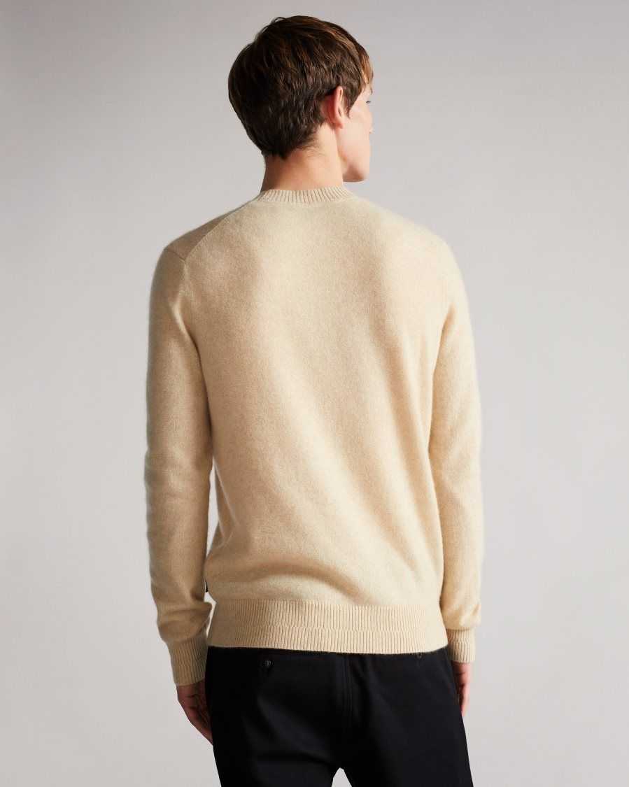 Ted Baker Chaplin Cashmere Crew Neck Jumper Beige | 67432-SITB