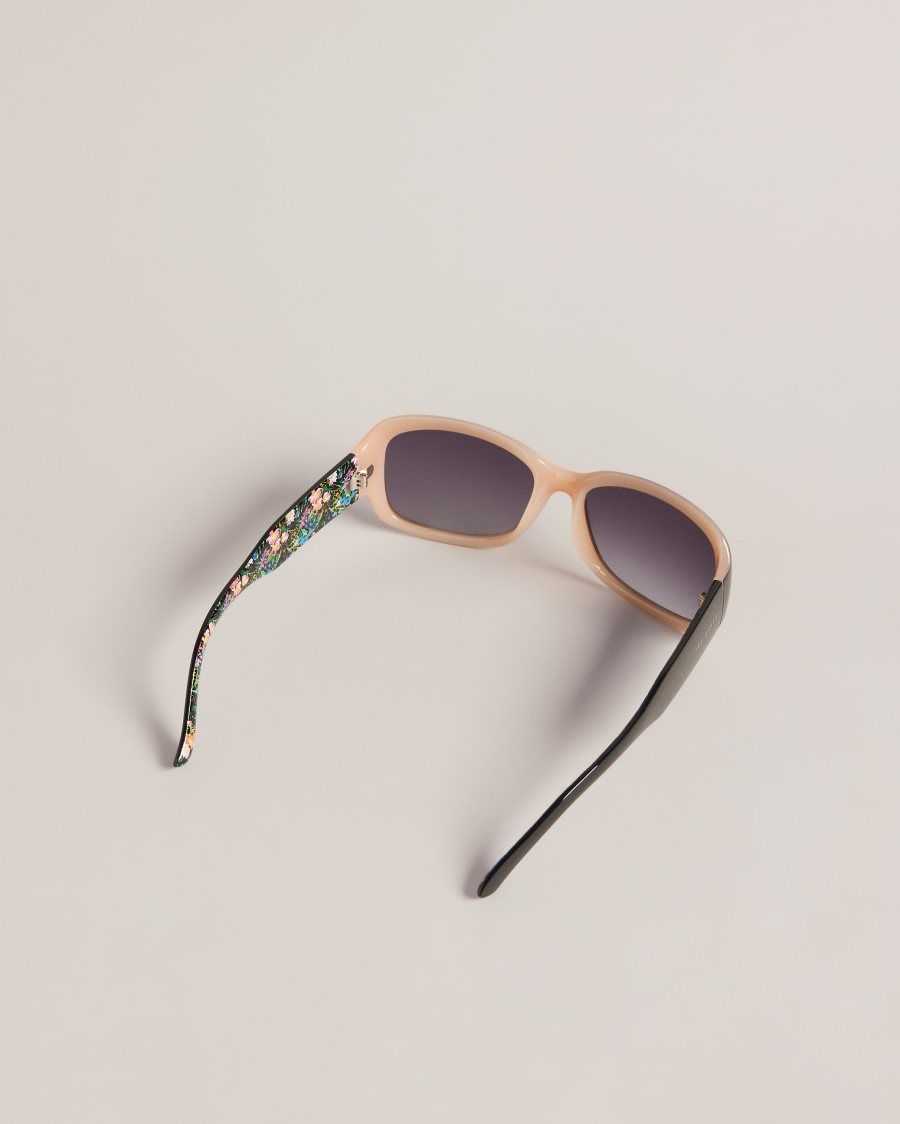 Ted Baker Charlsy Oversized Rectangle Frame Sunglasses Black | 43298-PBWA