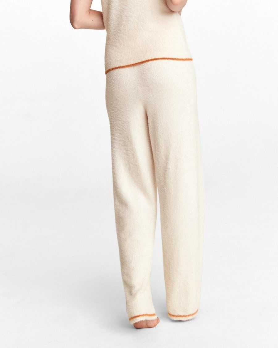 Ted Baker Chuckis Cosy Wide Leg Trouser Cream | 03851-LQCF