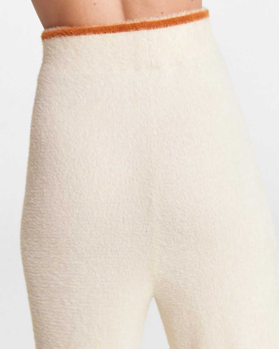 Ted Baker Chuckis Cosy Wide Leg Trouser Cream | 03851-LQCF