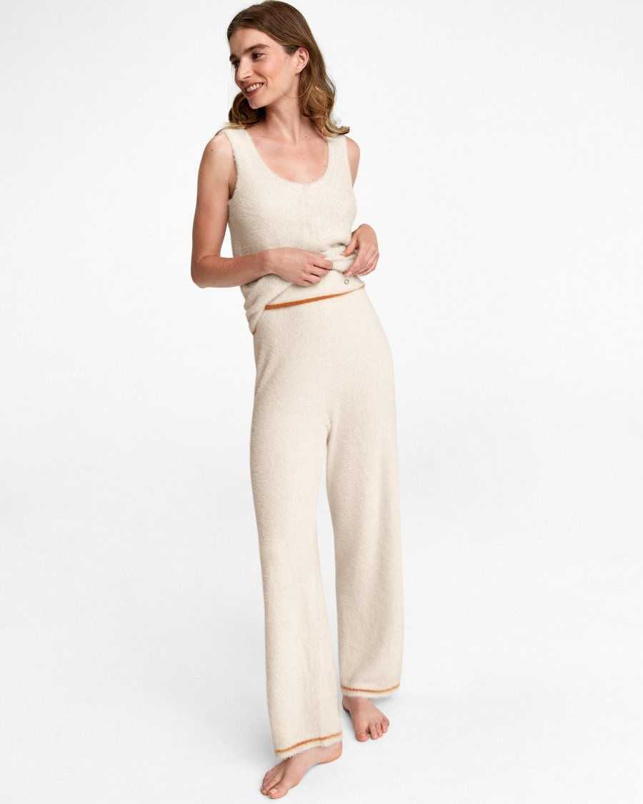 Ted Baker Chuckis Cosy Wide Leg Trouser Cream | 03851-LQCF