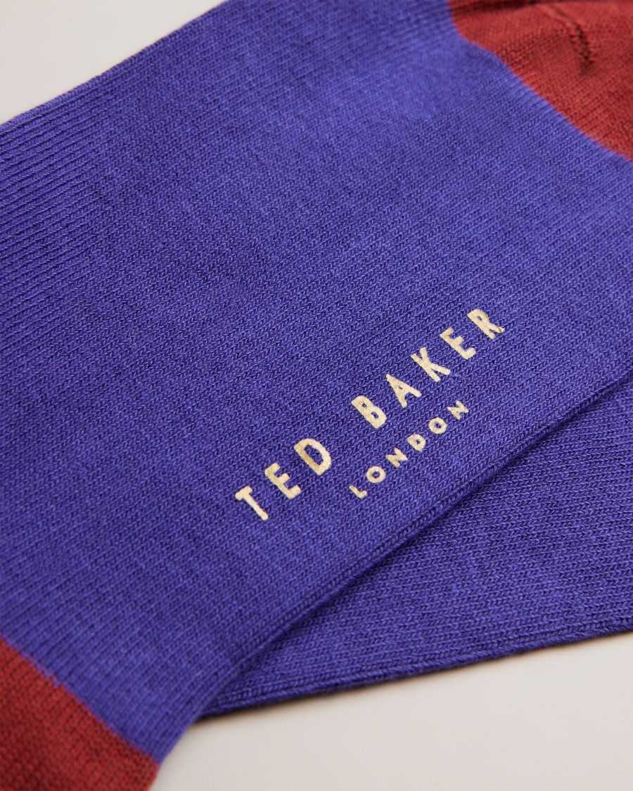 Ted Baker Clasic Plain Socks Medium Blue | 72394-AOKJ