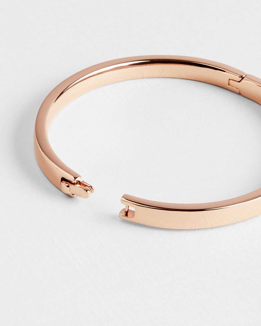 Ted Baker Clemina Hinged Bangle Rose Gold Colour | 58601-PWQH