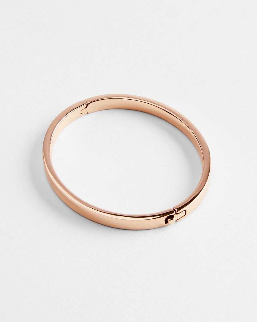 Ted Baker Clemina Hinged Bangle Rose Gold Colour | 58601-PWQH