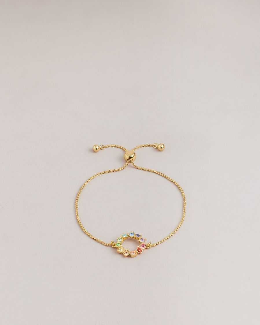 Ted Baker Cresta Crystal Hoop Bracelet Multicoloured | 73412-LFCK