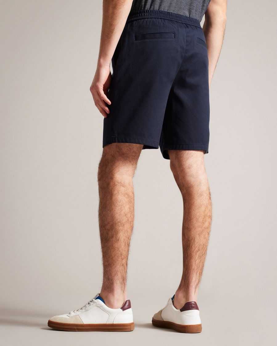 Ted Baker Creswel Elasticated Drawstring Shorts Navy | 63129-VBYI