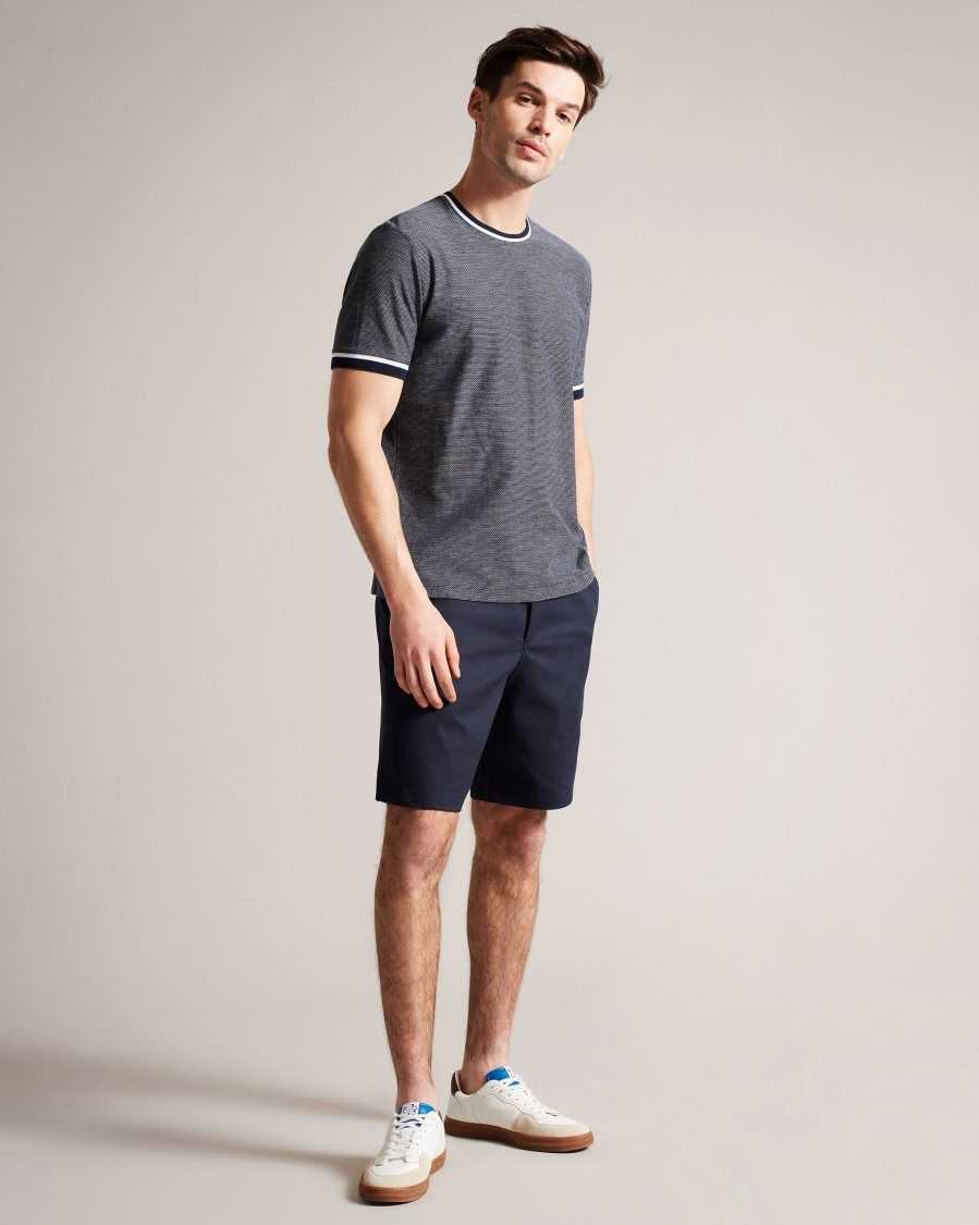 Ted Baker Creswel Elasticated Drawstring Shorts Navy | 63129-VBYI