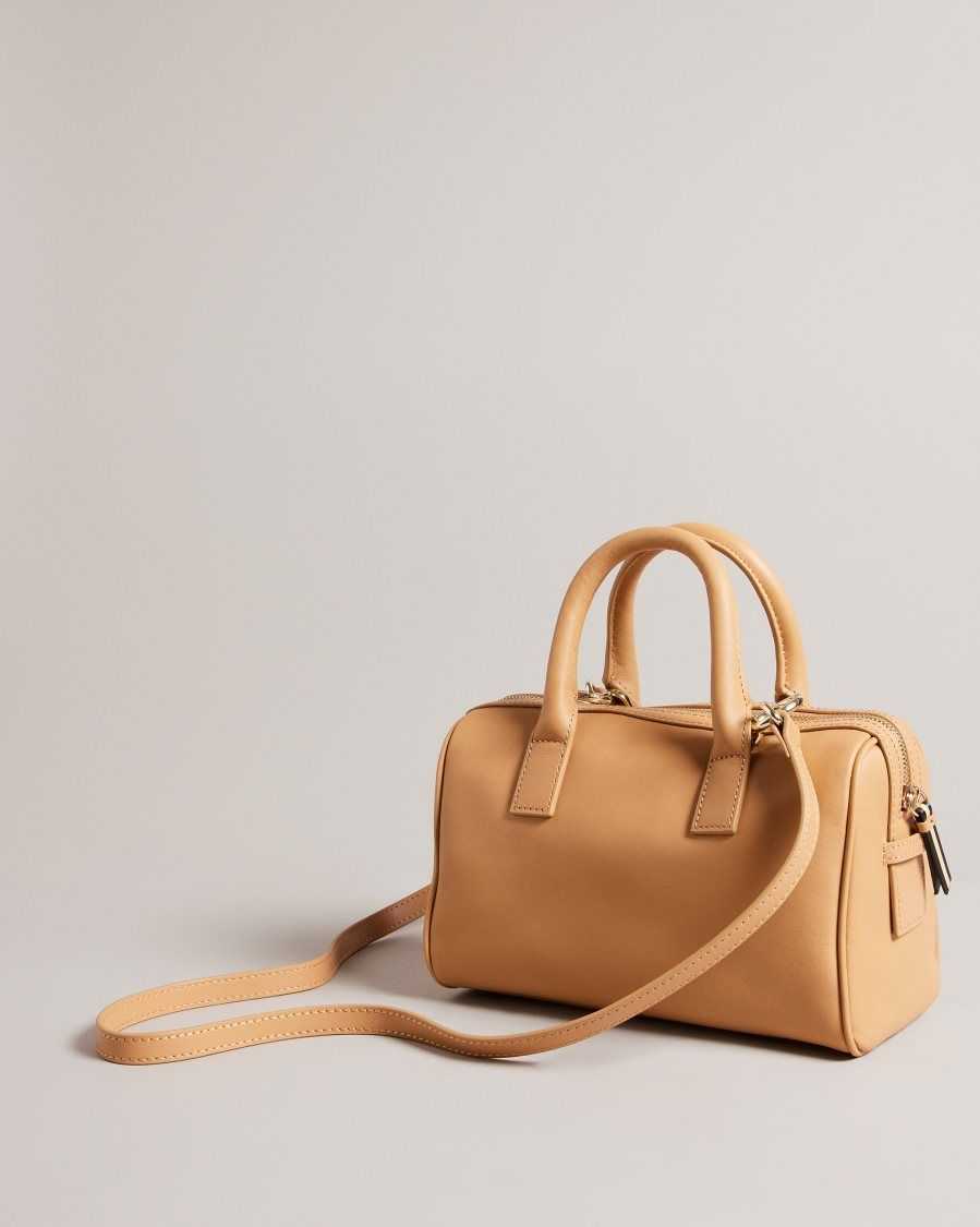 Ted Baker Daralia Branded Webbing Shoulder Bag Camel | 83591-YLPU