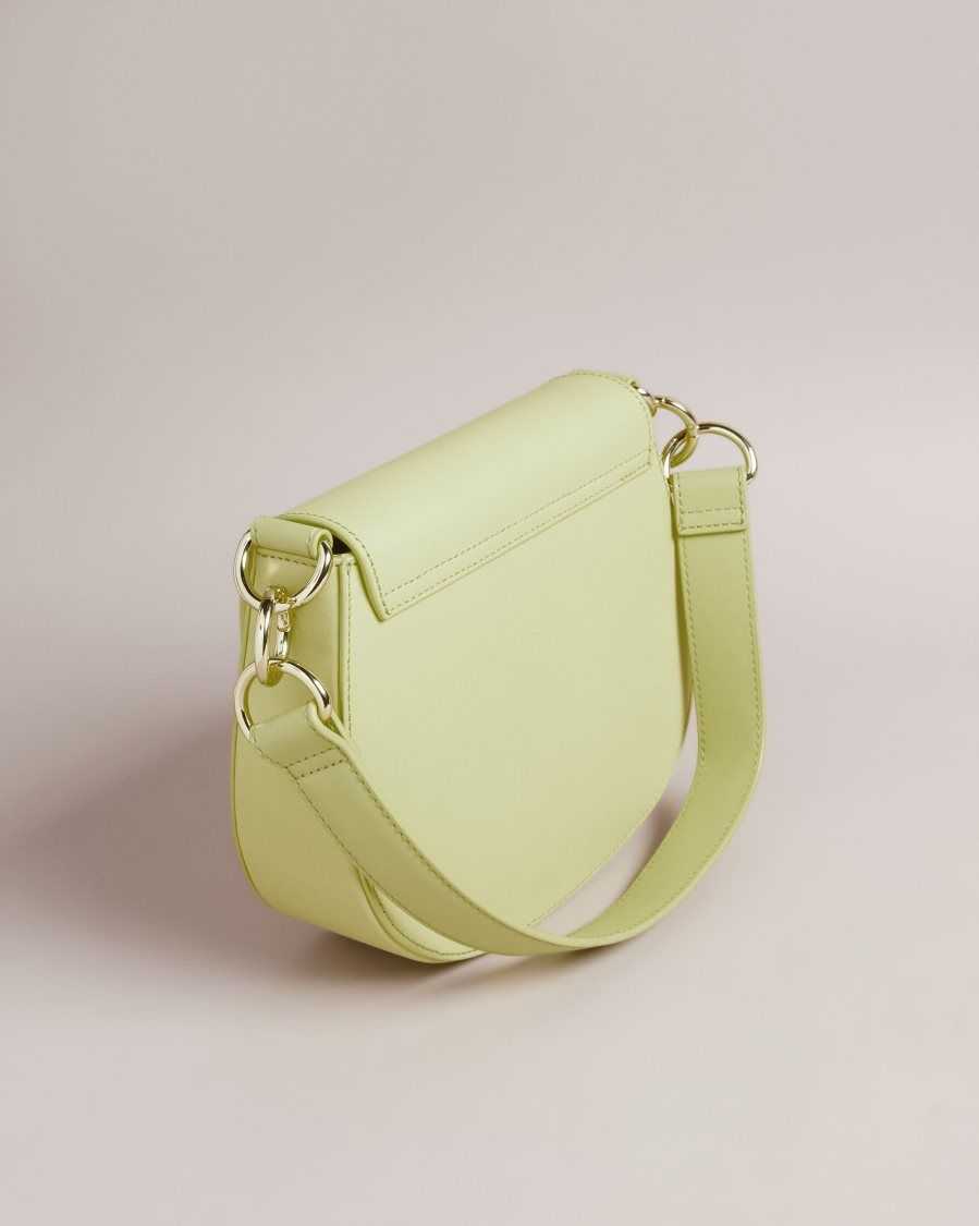 Ted Baker Darcell Branded Webbing Satchel Cross Body Bag Pale Green | 35407-SPYC