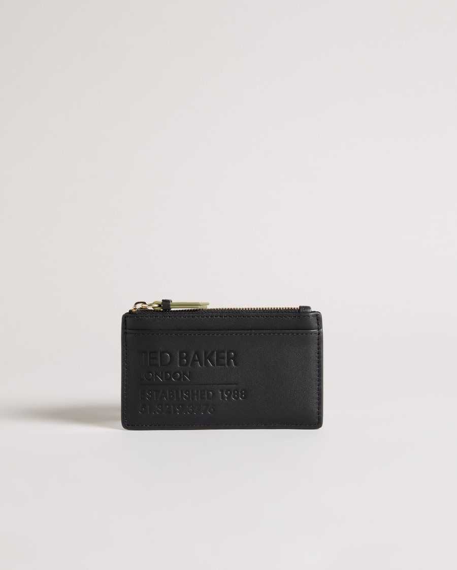 Ted Baker Darcena Zip Up Coin Purse Black | 86302-QHOC