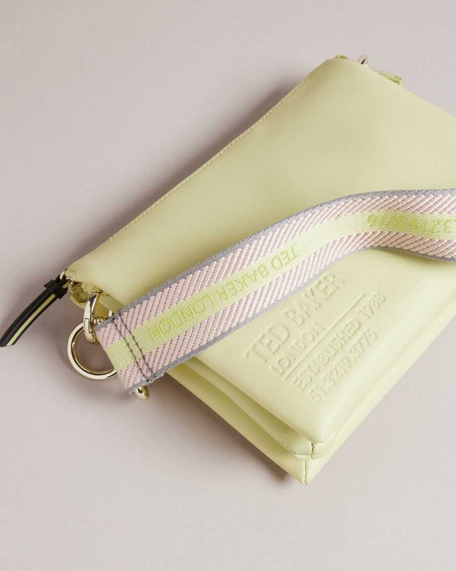 Ted Baker Darceyy Branded Webbing Crossbody Bag Pale Green | 51239-DIXQ