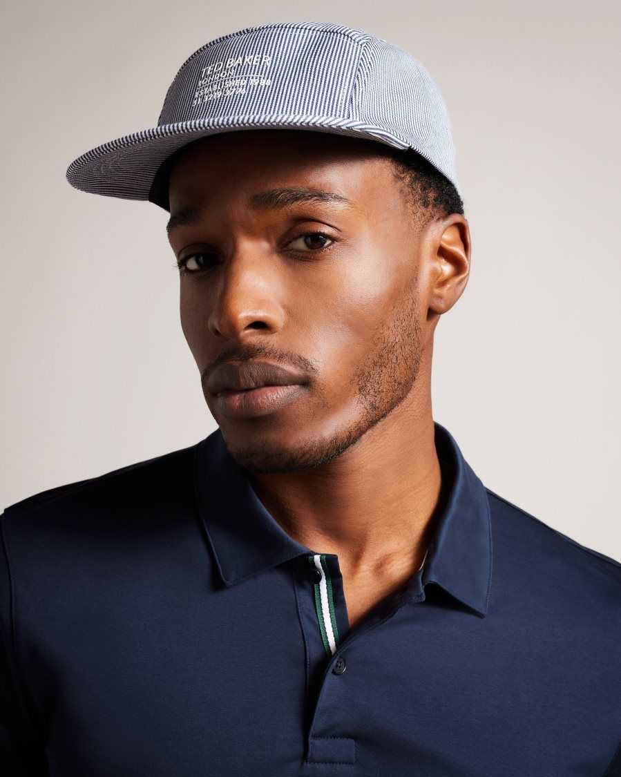 Ted Baker Declann Pinstripe Cap Grey | 67915-FKRQ