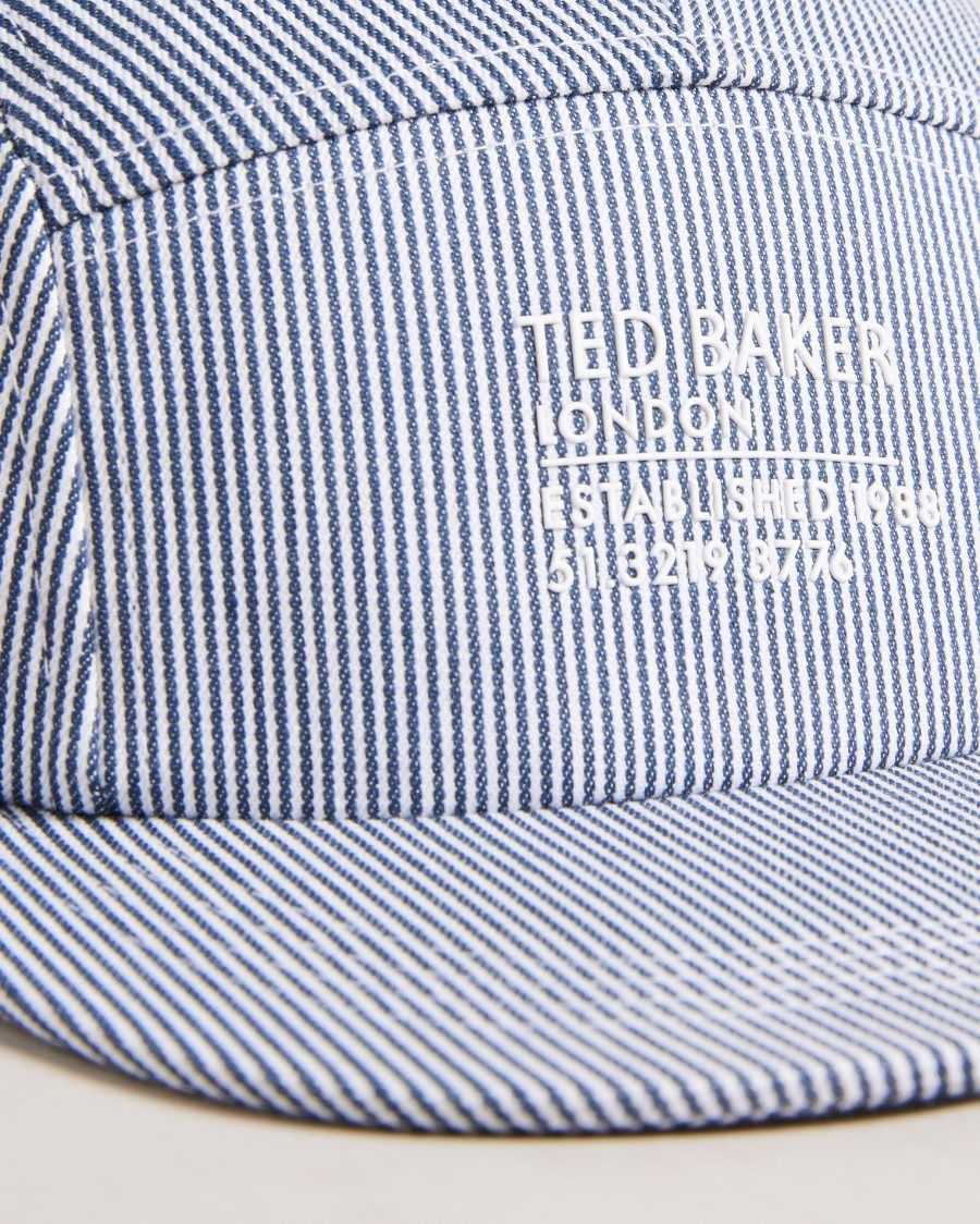 Ted Baker Declann Pinstripe Cap Grey | 67915-FKRQ