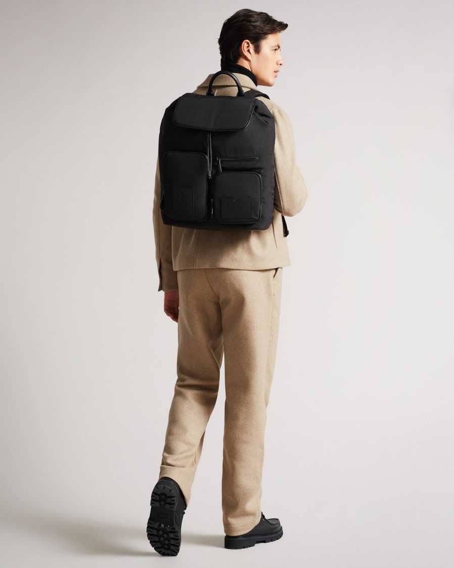 Ted Baker Disrict Modular Backpack Black | 48032-RLNC