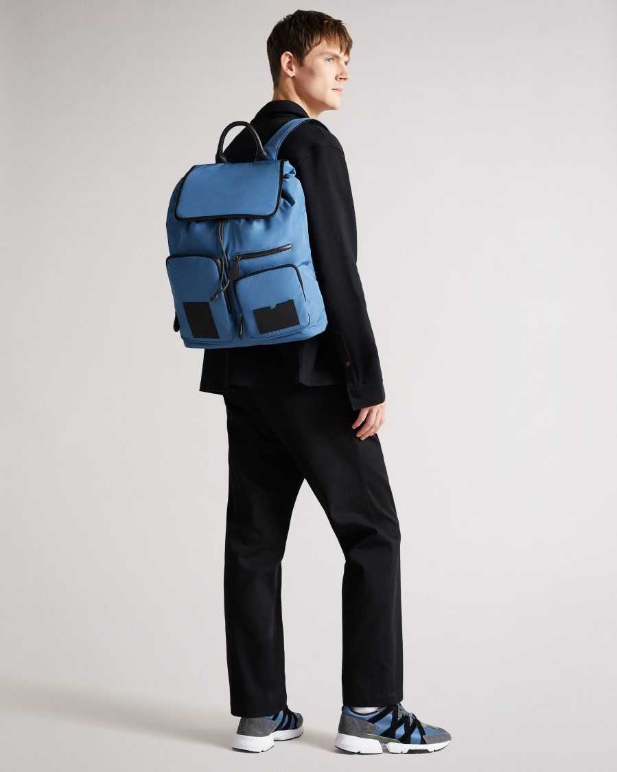 Ted Baker Disrict Modular Backpack Blue | 43512-YWTO