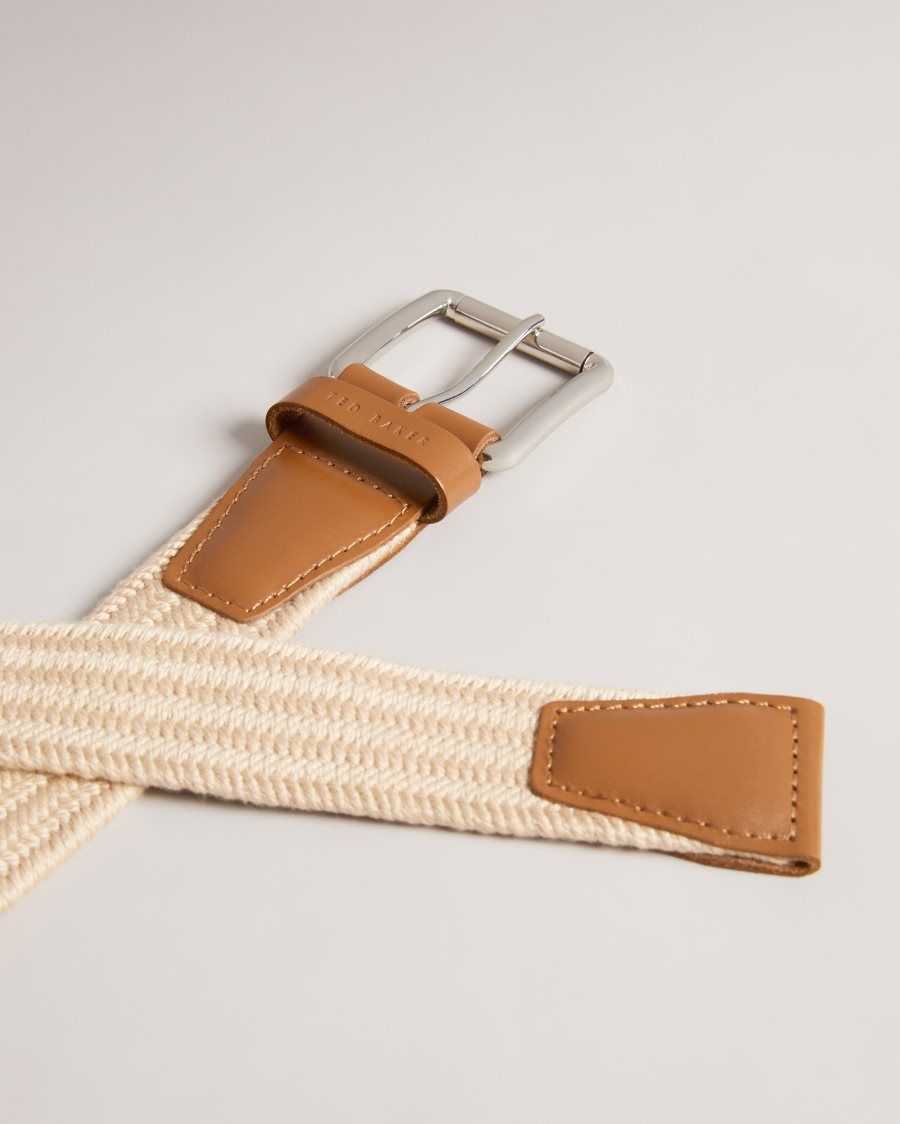 Ted Baker Diumm Woven Belt Natural | 09271-BYXW