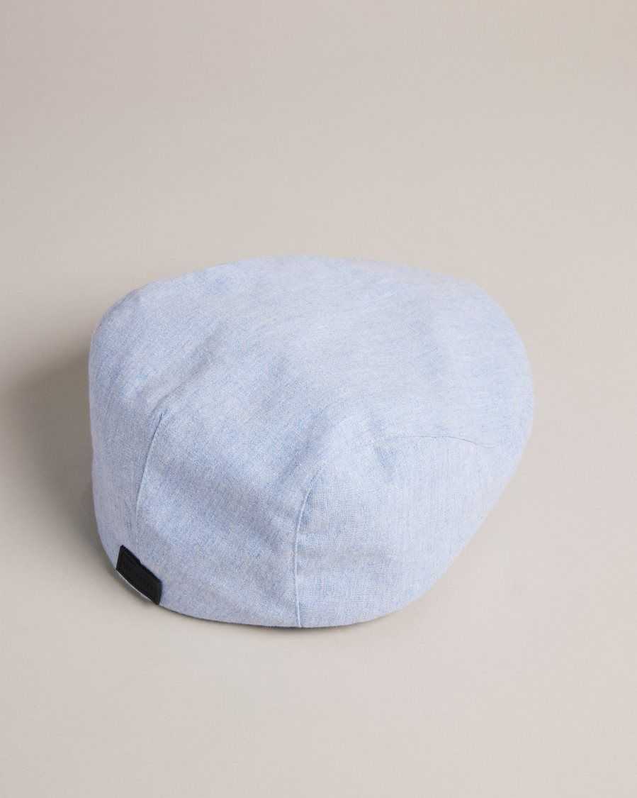 Ted Baker Drakee Flat Cap Light Blue | 71502-VRCJ