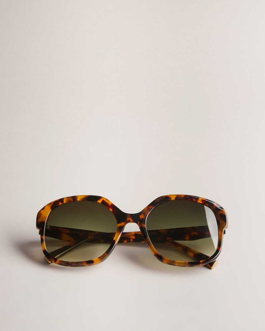 Ted Baker Eeloise Square Tortoiseshell Sunglasses Tortoiseshell | 59427-TKME