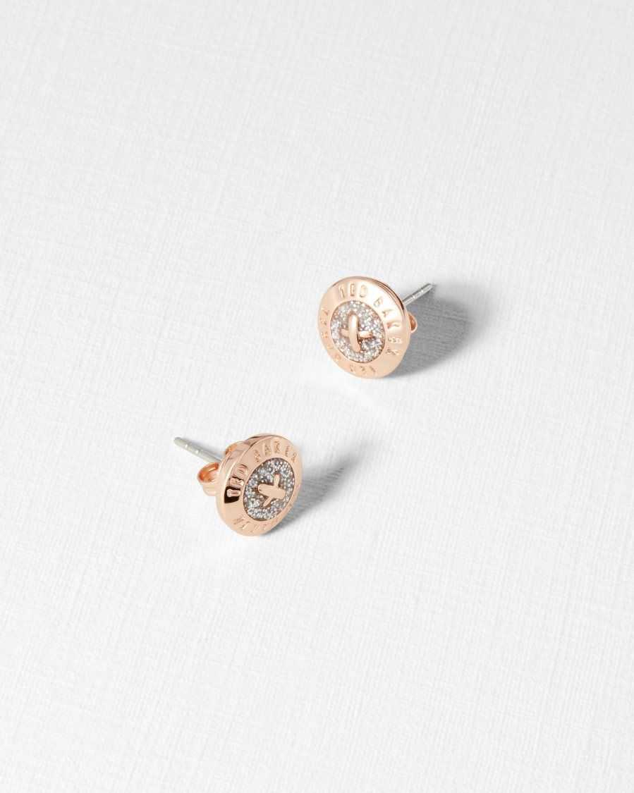 Ted Baker Eisley Enamel Button Stud Earrings Assorted | 42781-MPSK