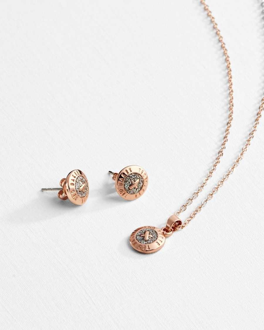 Ted Baker Emillia Mini Button Jewellery Gift Set Assorted | 40598-NKXP