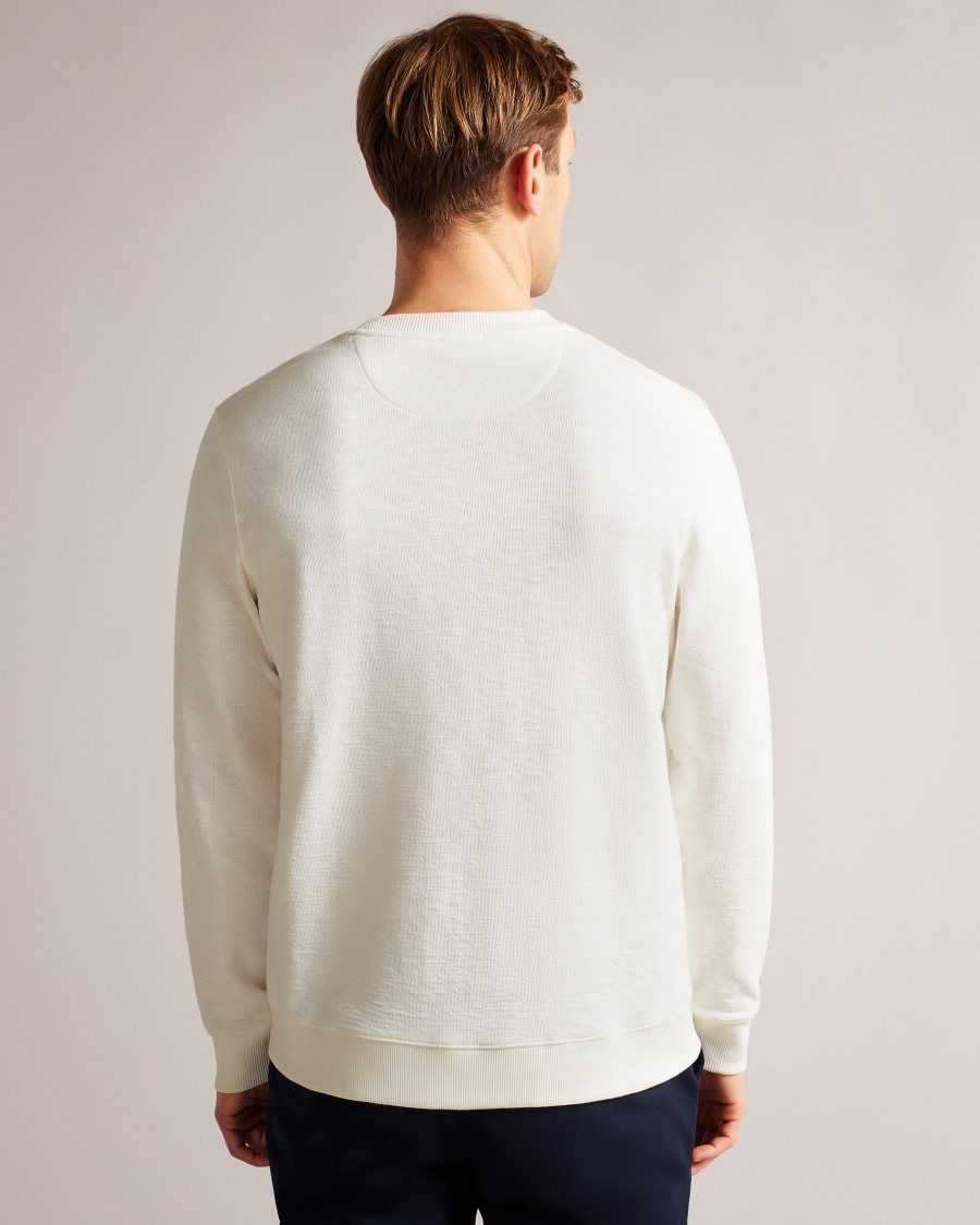 Ted Baker Escana Long Sleeve Relaxed Sweatshirt White | 04316-DOHL