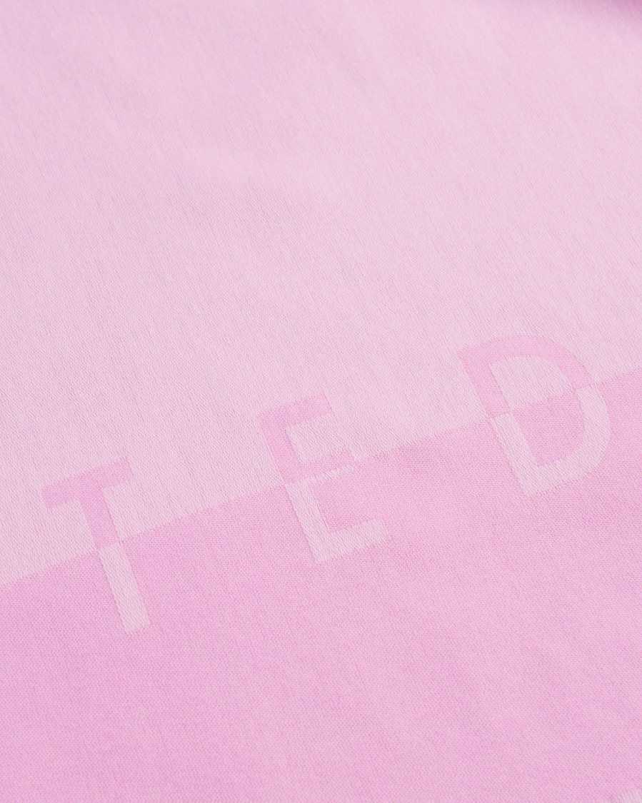 Ted Baker Esteli Ted Baker Logo Long Scarf Light Pink | 51908-KDMF