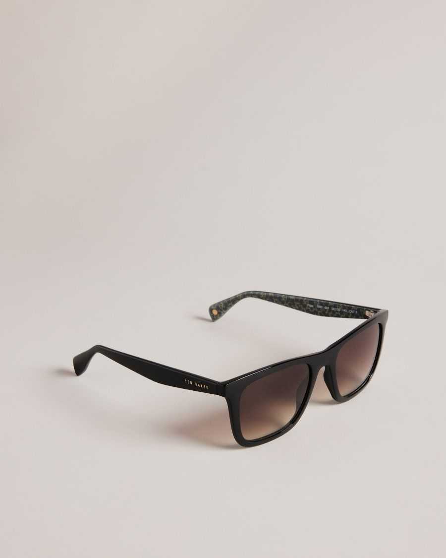 Ted Baker Filippe Chunky Classic Frame Sunglasses Black | 87201-KYCQ