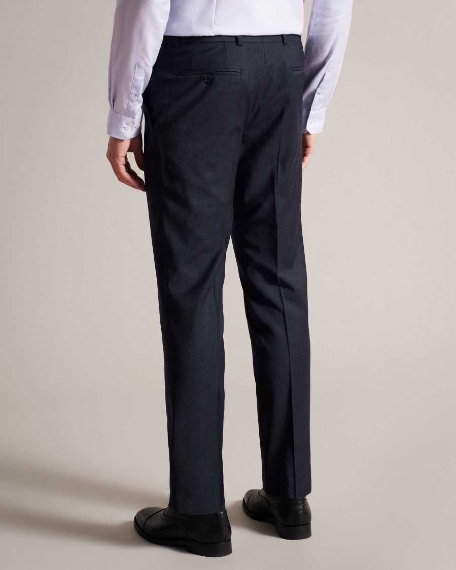 Ted Baker Forbyts Navy Puppytooth Trousers Navy | 59172-GRLX