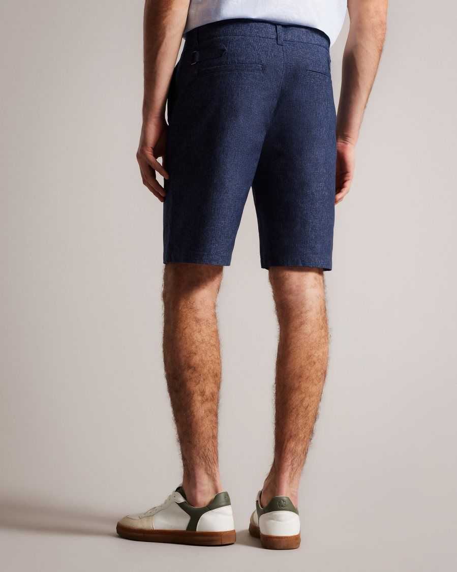 Ted Baker Galera Textured Shorts Navy | 89765-SCIG