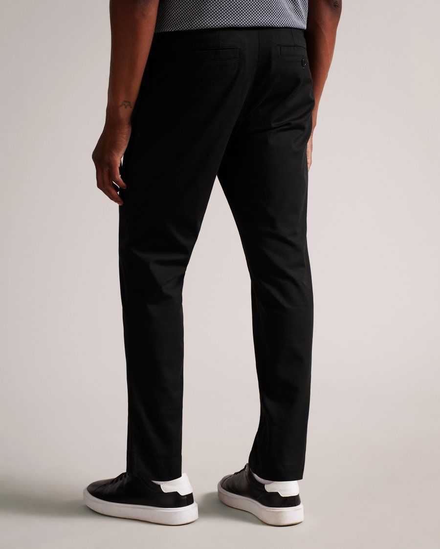 Ted Baker Genbee Casual Relaxed Chinos Black | 29836-UADS