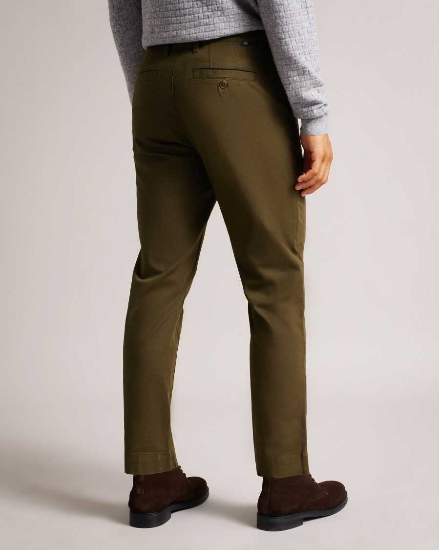 Ted Baker Genbee Casual Relaxed Chinos Khaki | 86729-XCNU