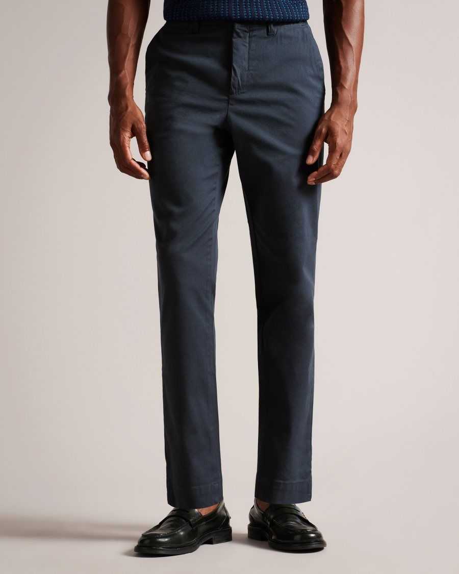 Ted Baker Genbee Casual Relaxed Chinos Navy | 83264-PUOT