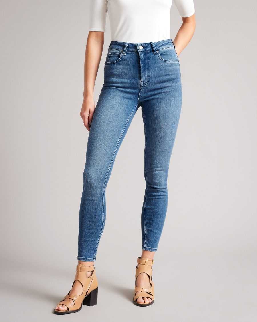 Ted Baker Geon Skinny Mid Wash Jeans Mid Wash | 98450-FEUS