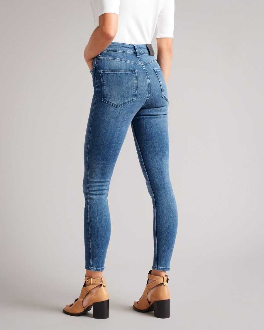 Ted Baker Geon Skinny Mid Wash Jeans Mid Wash | 98450-FEUS