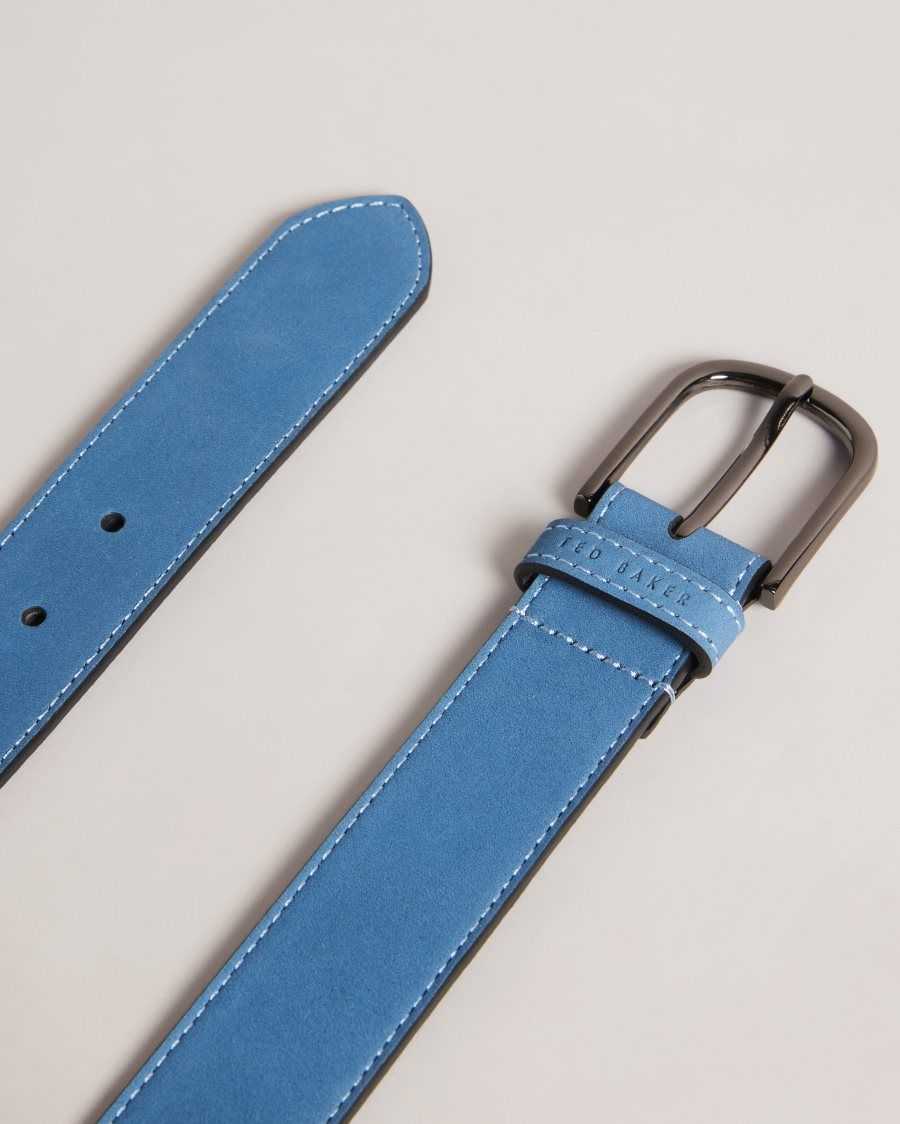 Ted Baker Grisham Leather Belt Blue | 23850-PTYB