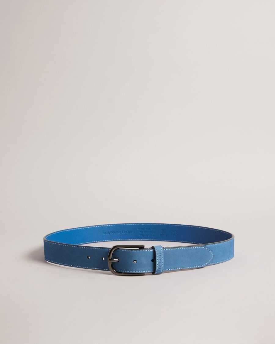 Ted Baker Grisham Leather Belt Blue | 23850-PTYB