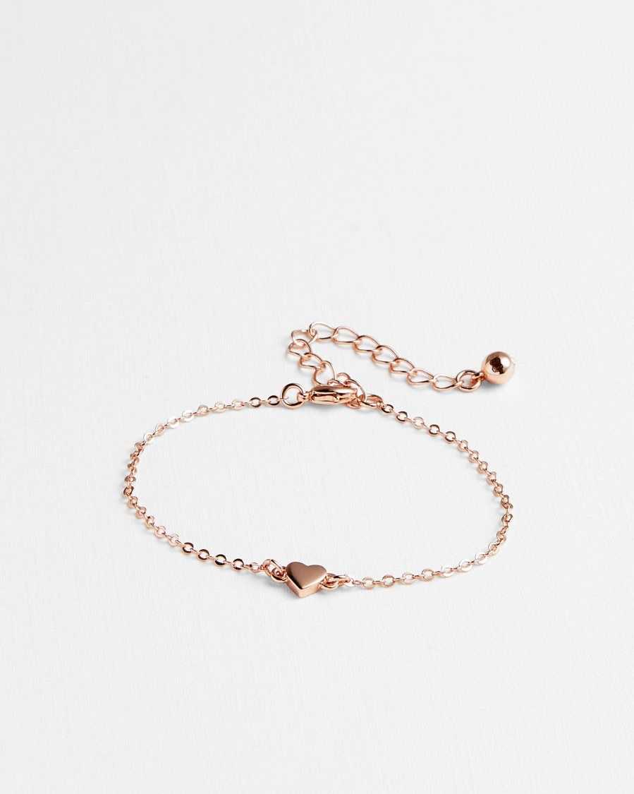 Ted Baker Harsaa Mini Heart Bracelet Rose Gold | 58791-AUIJ