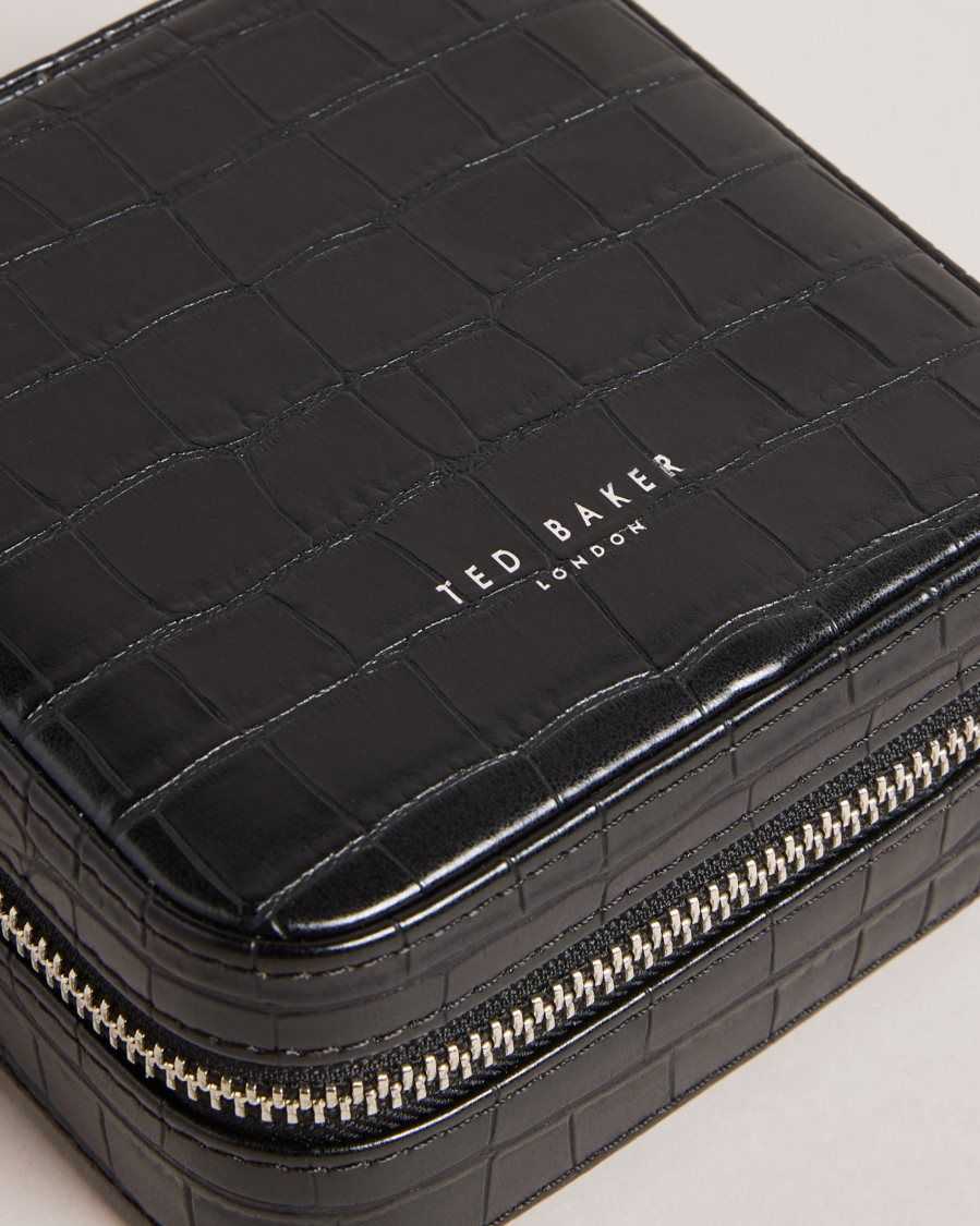 Ted Baker Hazelli Jewellery Case Black | 95632-WBJY