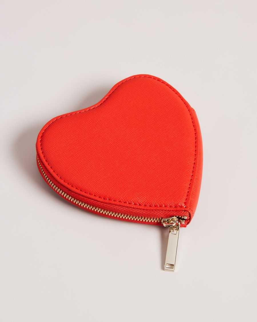 Ted Baker Heartia Heart Coin Purse Red | 56841-BAOG