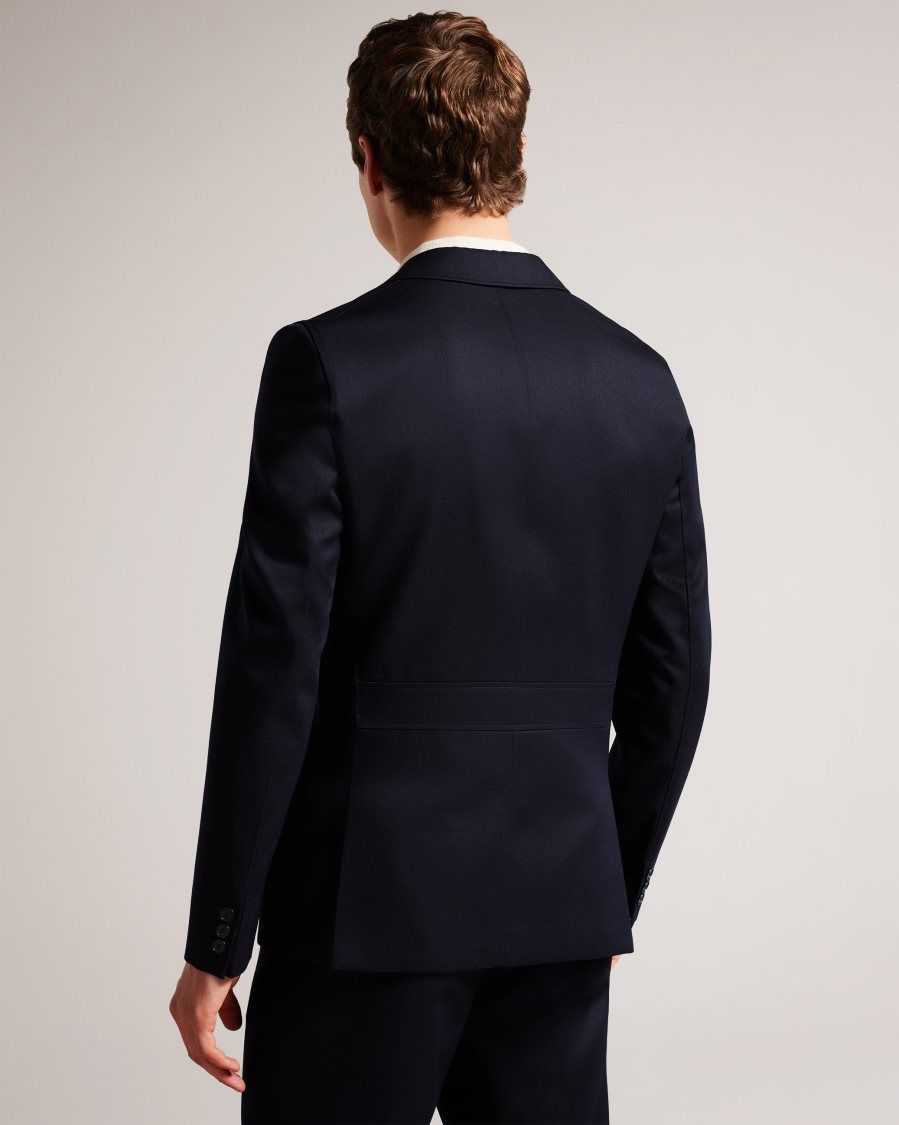 Ted Baker Heddonj Single Breasted Jacket Navy | 70861-XUWY