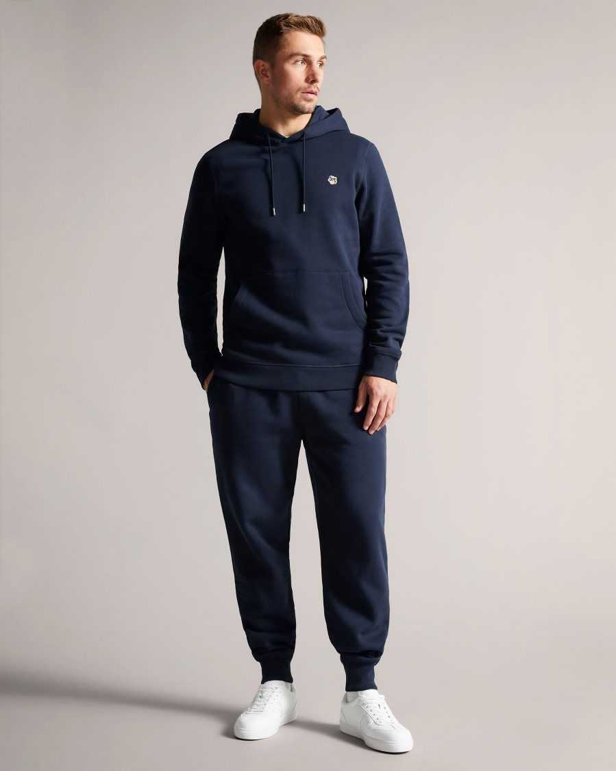 Ted Baker Hendon Hooded Sweatshirt Navy | 26935-DICS