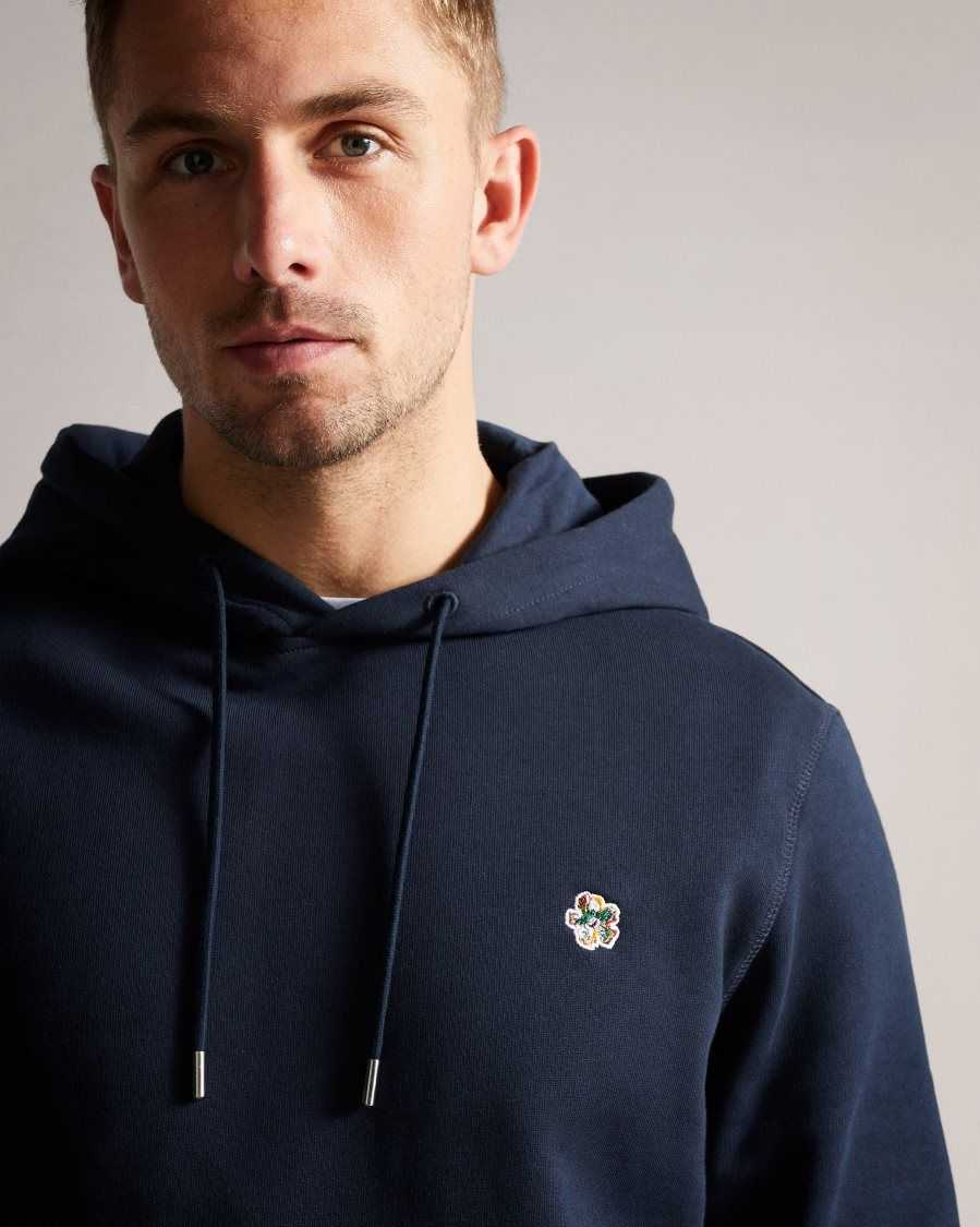 Ted Baker Hendon Hooded Sweatshirt Navy | 26935-DICS