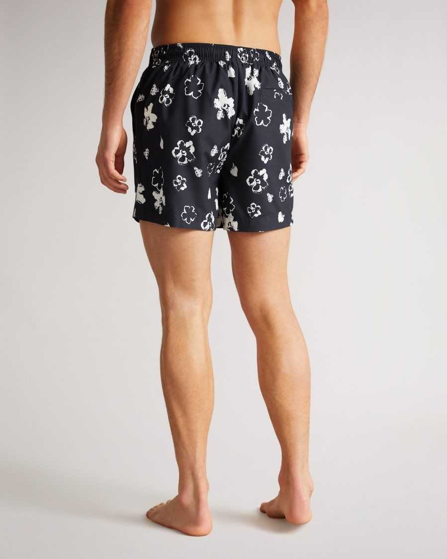 Ted Baker Hertfod Floral Swim Shorts Dark Navy | 35092-TGPX