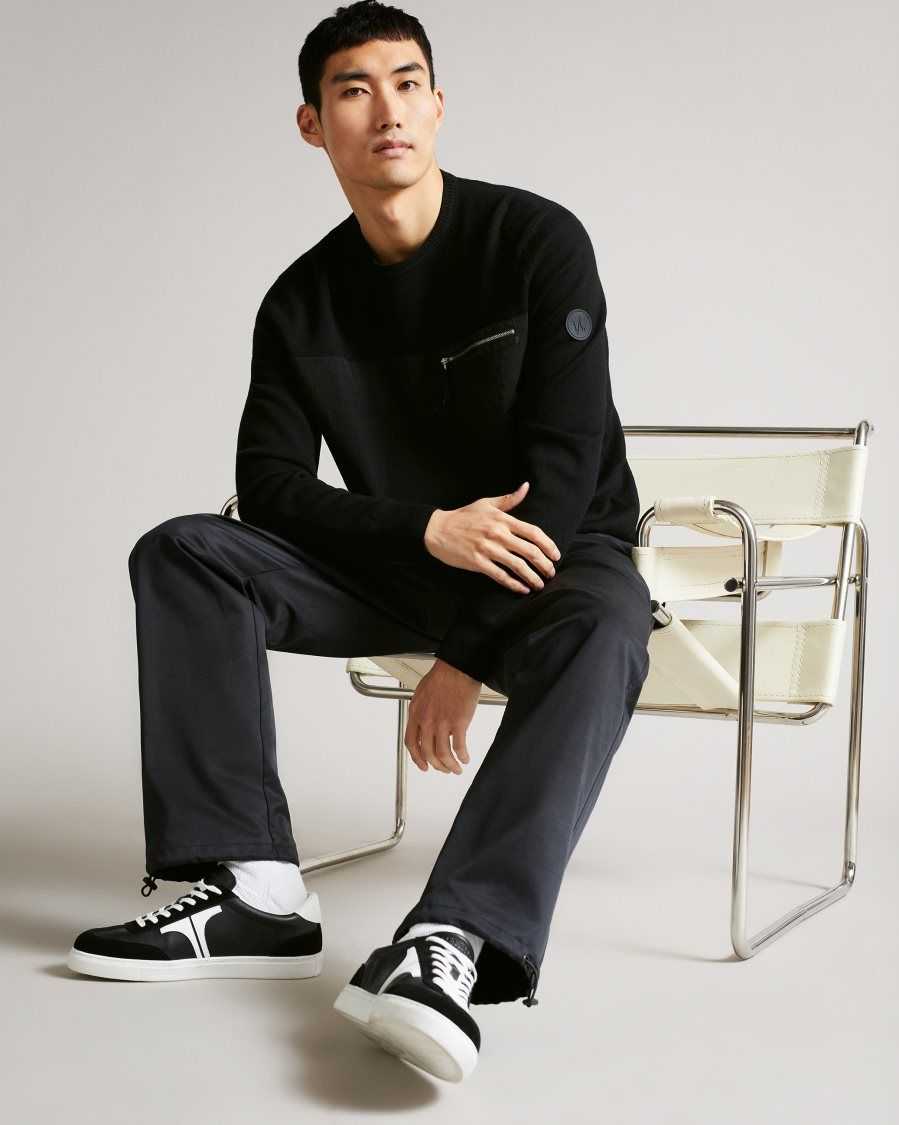 Ted Baker Hihoop Woven Jogger Black | 42785-EIFL