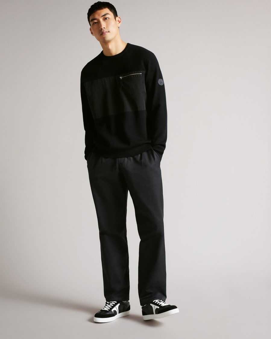 Ted Baker Hihoop Woven Jogger Black | 42785-EIFL