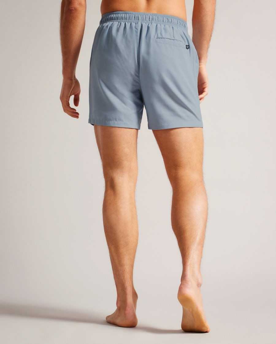 Ted Baker Hiltree Plain Swim Shorts Medium Blue | 56972-TRVS