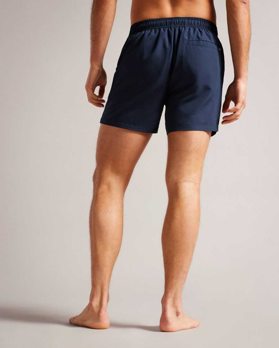 Ted Baker Hiltree Plain Swim Shorts Navy | 19735-QRTP