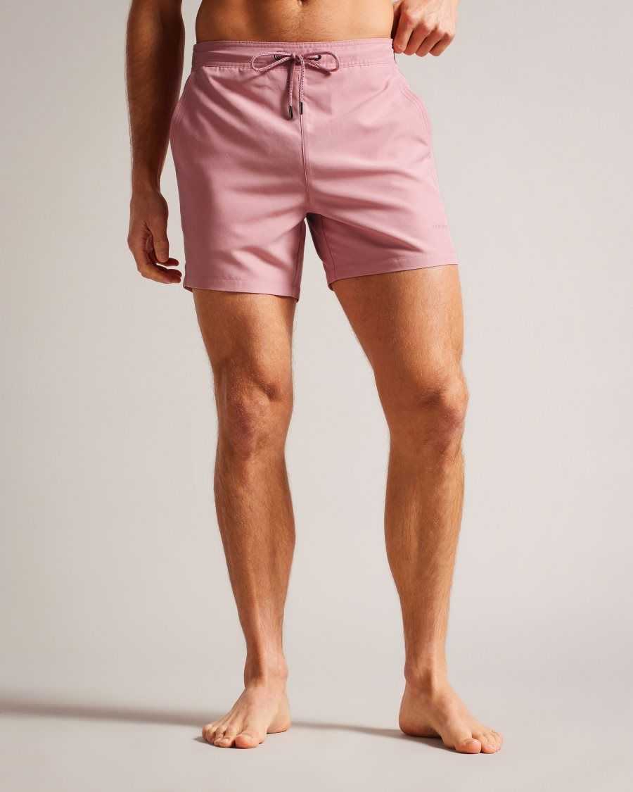 Ted Baker Hiltree Plain Swim Shorts Pink | 16930-YDKB